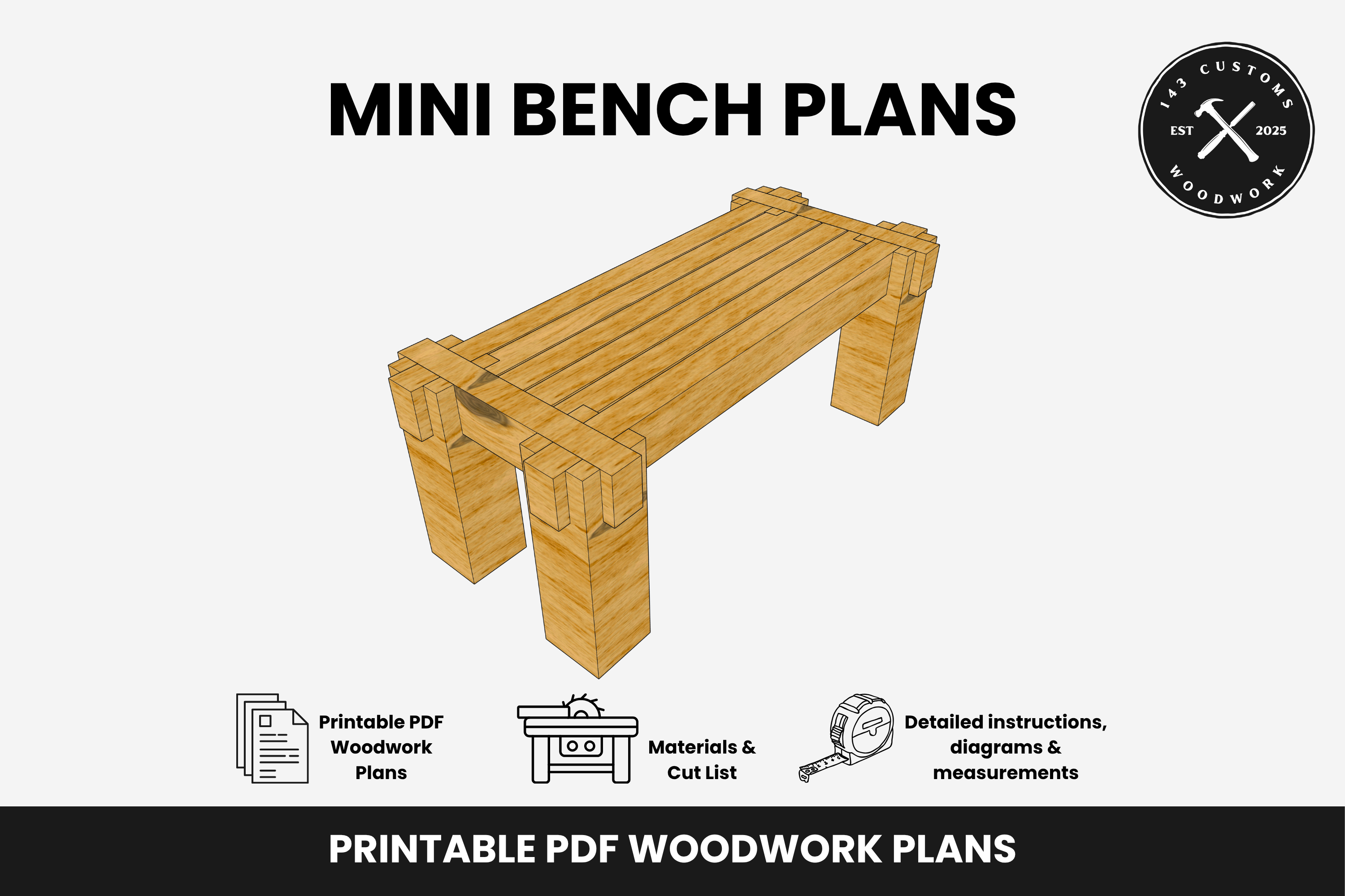 Mini Bench/Plant Stand Plans